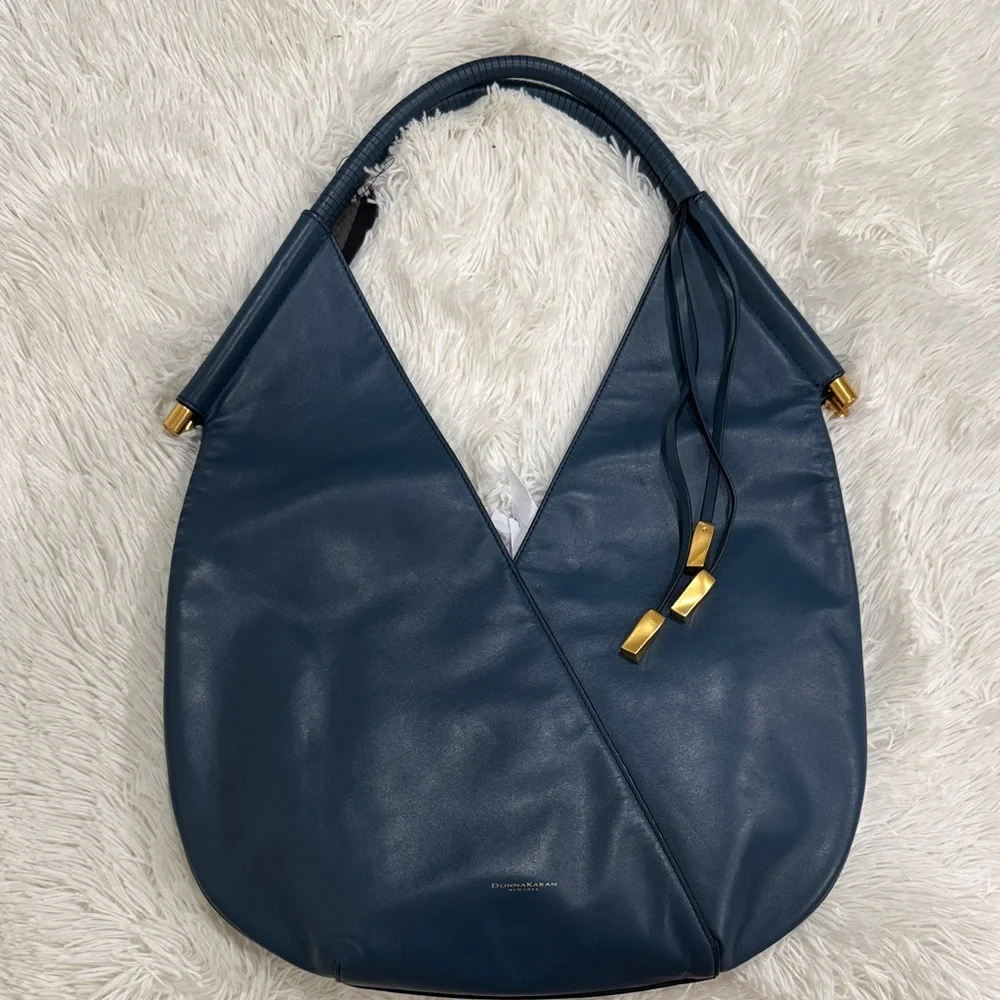 Donna Karan Blue Leather Women's Bag Set - Picture 2 of 8